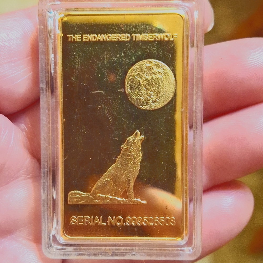 A one troy ounce 100 m i l s 999 find gold clad